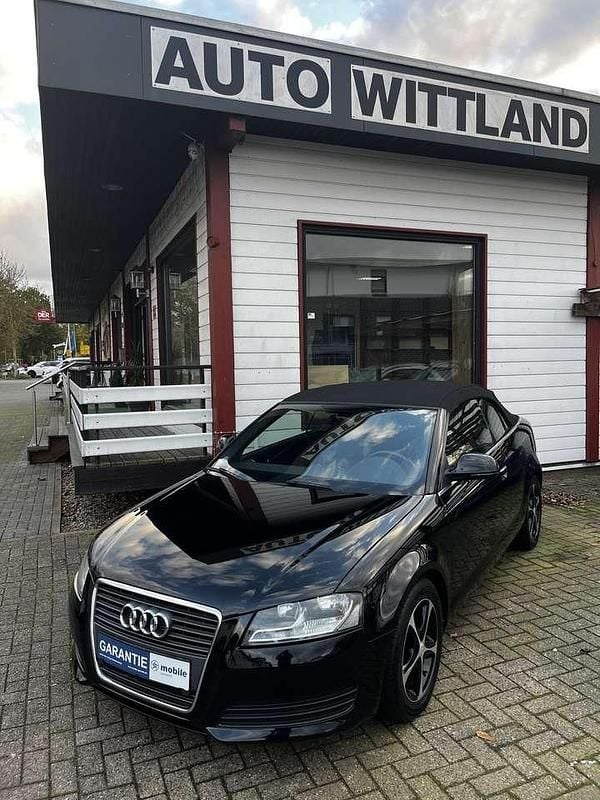 Brillantschwarz Gebraucht 2009 Audi A3 Cabriolet Attraction Cabrio | 6.990 € (Guter Preis) - Bild 1/4