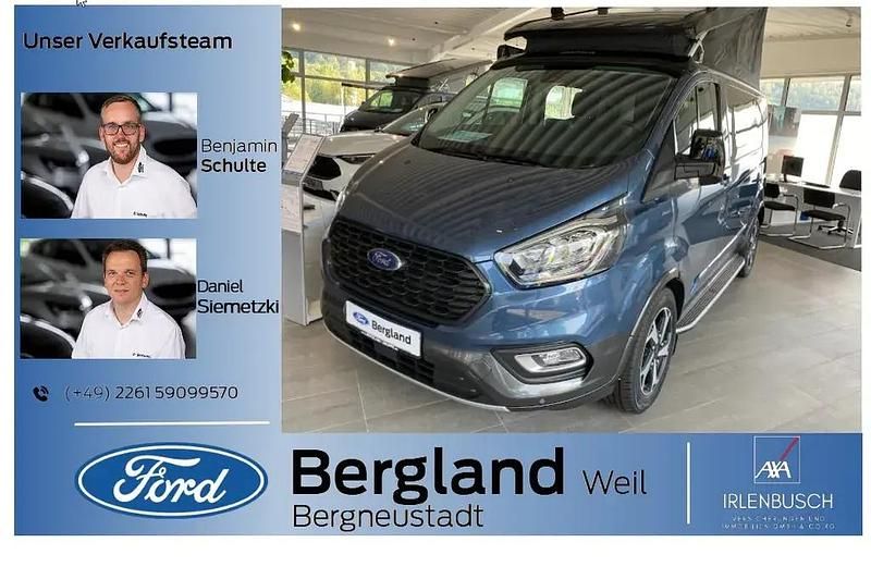 Lackierung metallic "chromablau" (blau) Neu 2024 Ford Tourneo Custom Active Van | 65.690 € - Bild 1/4