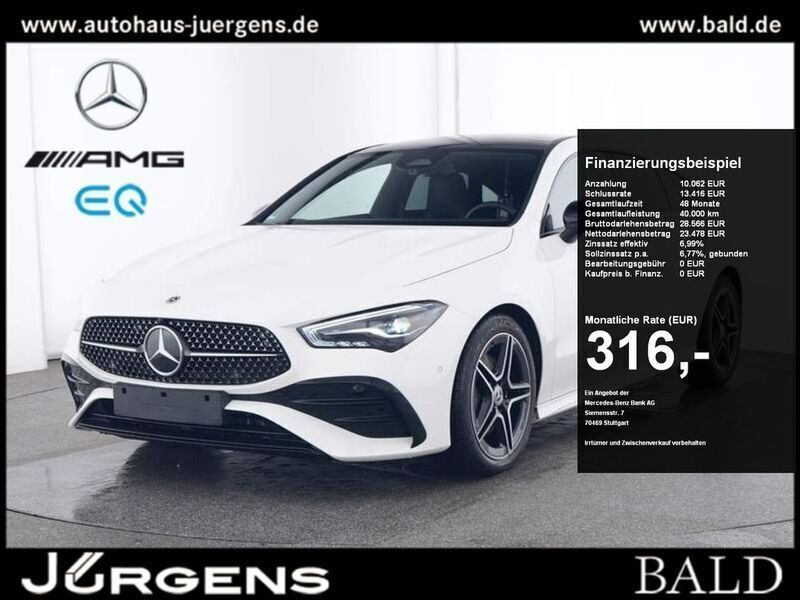 Unilack polarweiss Gebraucht 2023 Mercedes CLA200 Shooting Brake AMG Kombi | 37.290 € (Teuer) - Bild 1/4
