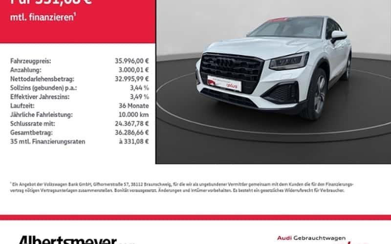 Weiß Gebraucht 2024 Audi Q2 Ambiente SUV | 35.996 € (Fairer Preis) - Bild 1/4