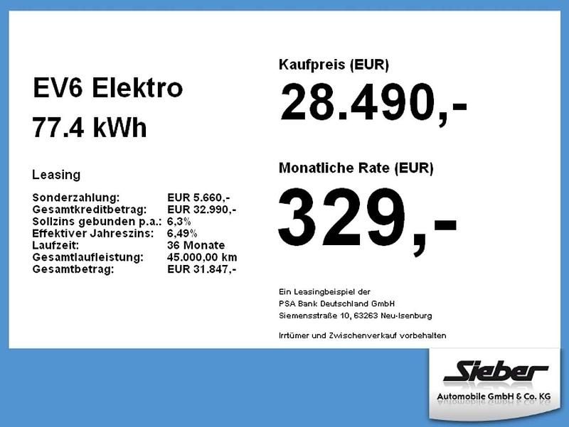 Gebraucht Kia EV6 GT-Line 167 kW (228 PS) 2022 (abp) auroraschwarz met SUV