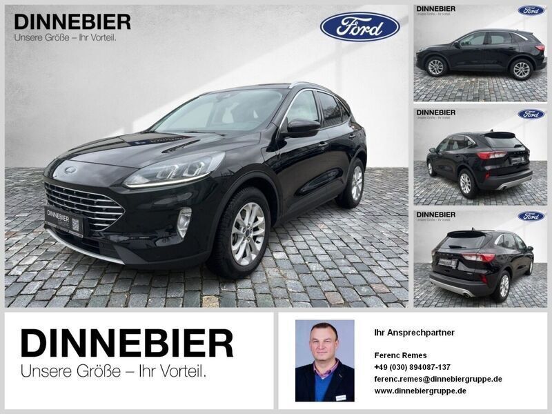 Schwarz (metallic) Gebraucht 2021 Ford Kuga Titanium SUV | 18.548 € (Superpreis) - Bild 1/2