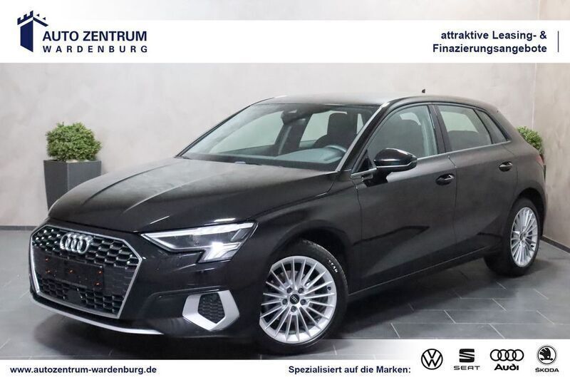 Brillantschwarz Gebraucht 2021 Audi A3 Sportback Advanced Kleinwagen | 22.950 € (Fairer Preis) - Bild 1/4