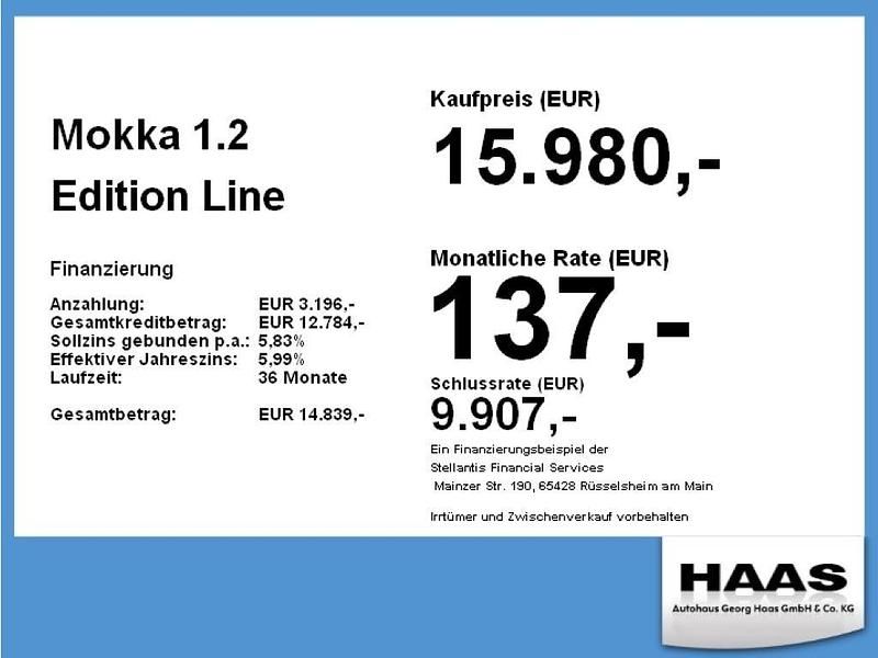 Gebraucht Opel Mokka Edition 101 PS (74 kW) 2023 Diamant schwarz/karbon schwarz SUV