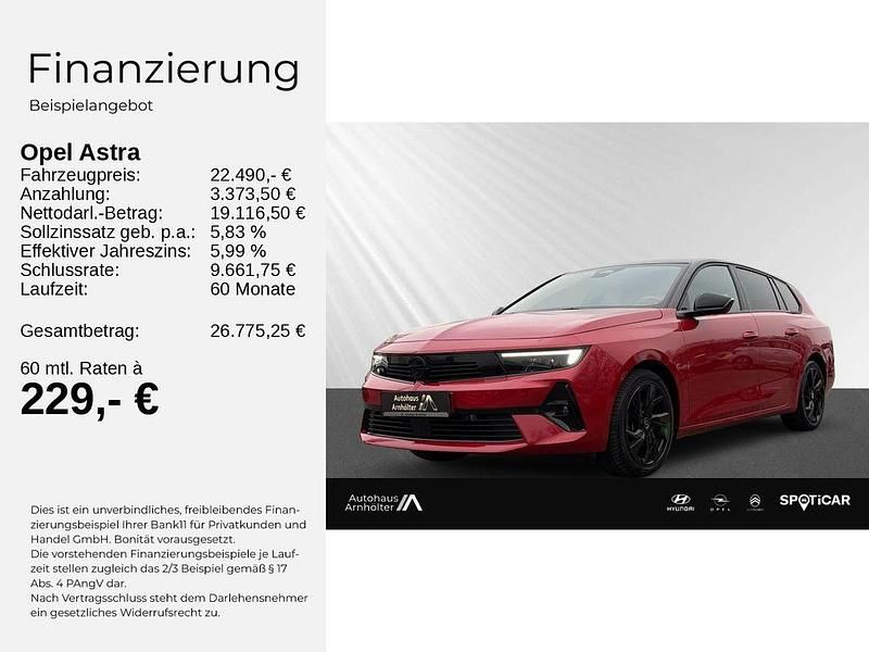 Gebraucht Opel Astra S 131 PS (96 kW) 2025 Lackierung peperoncino red/typ Kombi