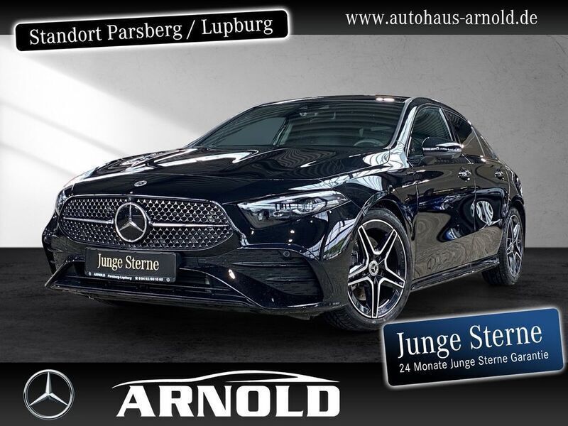 Schwarz (kosmosschwarz) Gebraucht 2023 Mercedes A220 AMG Limousine | 39.790 € (Etwas zu teuer) - Bild 1/4