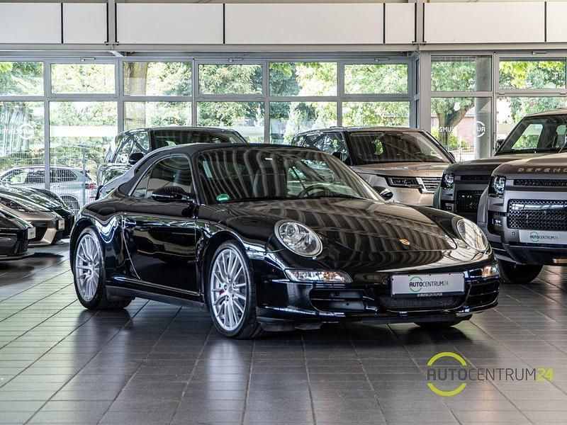 Schwarz Gebraucht 2008 Porsche 911 Carrera 4S Cabriolet Cabrio | 57.490 € (Fairer Preis) - Bild 1/4