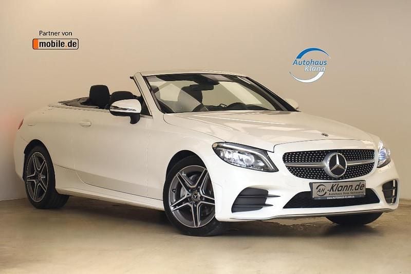 Gebraucht Mercedes C180 AMG line 156 PS (114 kW) 2019 Weiß Cabrio