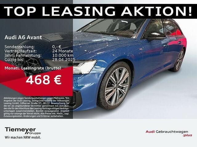 Blau Gebraucht 2024 Audi A6 S-Line Kombi | 58.260 € - Bild 1/2