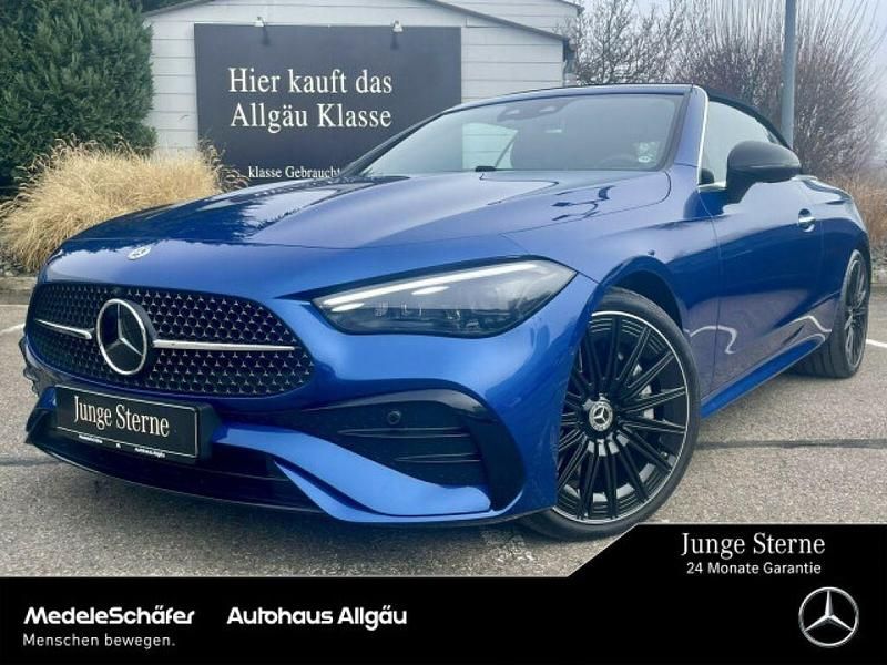 Lack spektralblau (metallic) Gebraucht 2024 Mercedes 450 AMG Cabrio | 69.960 € - Bild 1/4