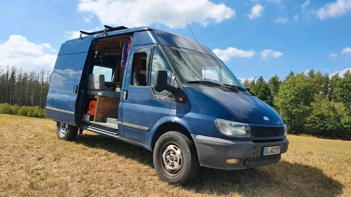Gebraucht Ford Transit 115 PS (84 kW) 2005 Blau Van / Kleinbus