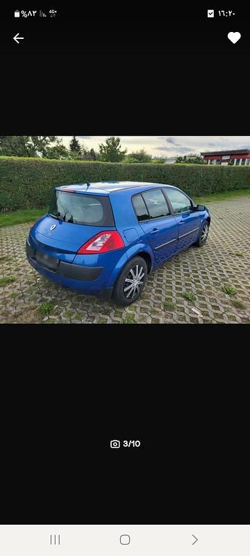 Gebraucht Renault Mégane II 112 PS (82 kW) 2004 Blau Kleinwagen