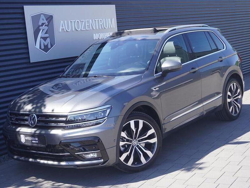Indiumgrau metallic Gebraucht 2019 VW Tiguan R-line SUV | 29.990 € (Fairer Preis) - Bild 1/4