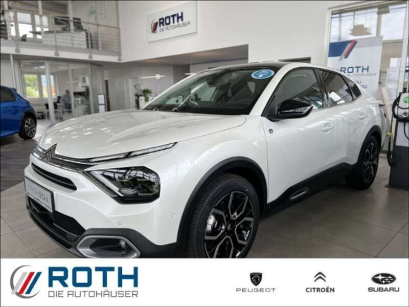 Weiss Gebraucht 2023 Citroën e-C4 Shine Limousine | 28.980 € (Teuer) - Bild 1/4