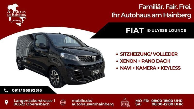 Schwarz Gebraucht 2023 Fiat E-Ulysse Lounge Van / Kleinbus | 33.990 € - Bild 1/4