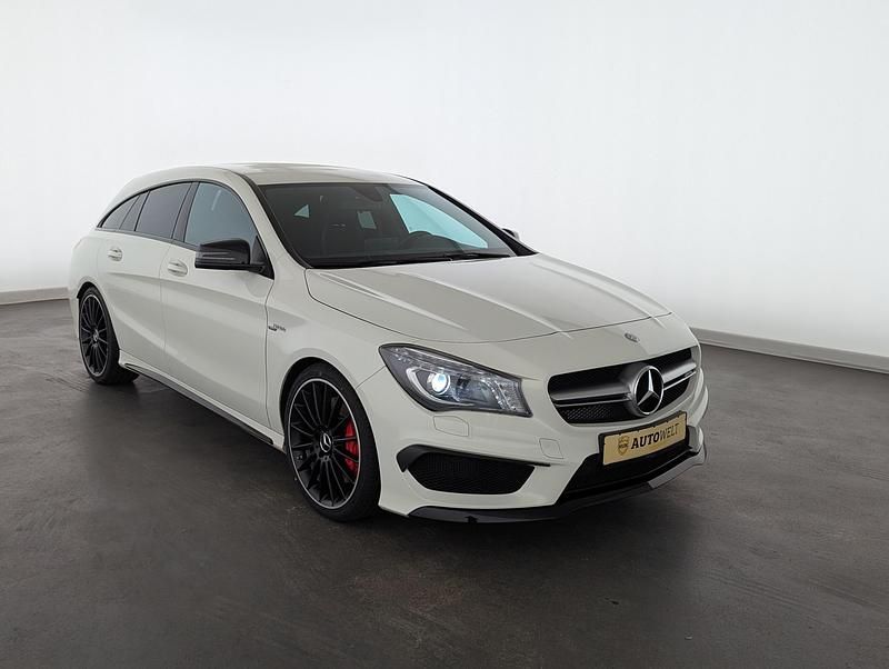 Gebraucht Mercedes CLA45 AMG Shooting Brake AMG 381 PS (280 kW) 2015 Calcitweiss/zirrusweiss Kombi