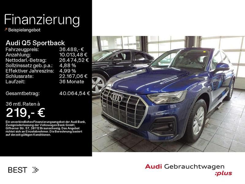 Gebraucht Audi Q5 Advanced Plus 204 PS (150 kW) 2021 Navarrablau metallic SUV
