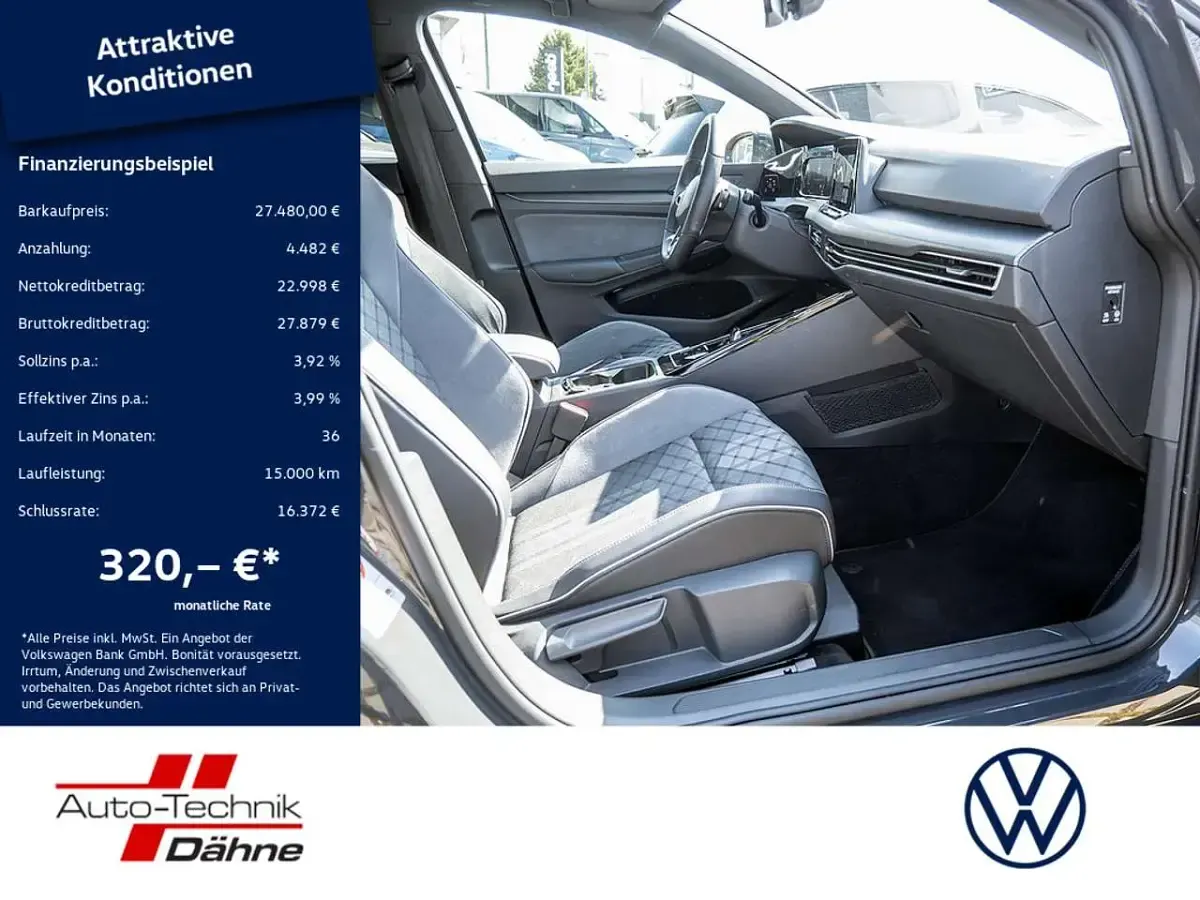 Gebraucht VW Golf VIII R-line 150 PS (110 kW) 2024 Grau Limousine
