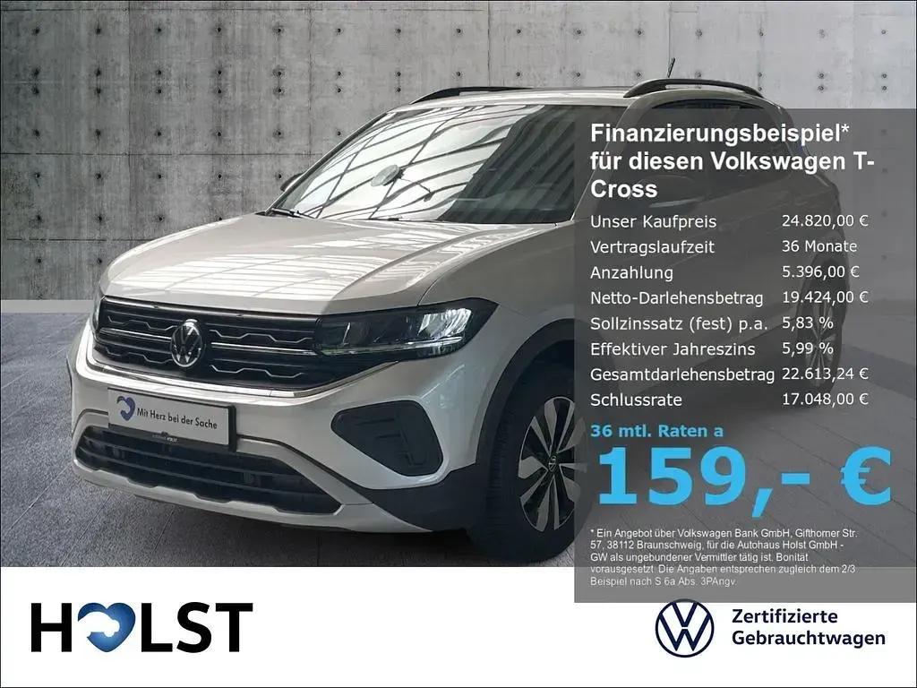 Brugt VW T-Cross Goal 95 HK (69 kW) 2025 SUV