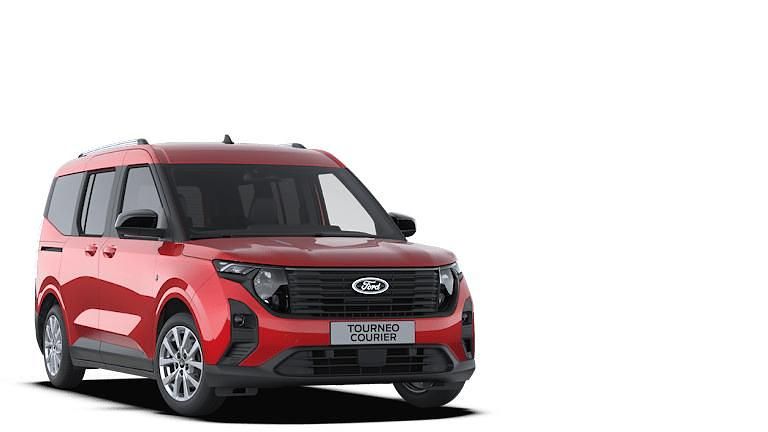 Fantastic red metallic Gebraucht 2024 Ford Tourneo Courier Titanium Van / Kleinbus | 31.713 € (Teuer) - Bild 1/1