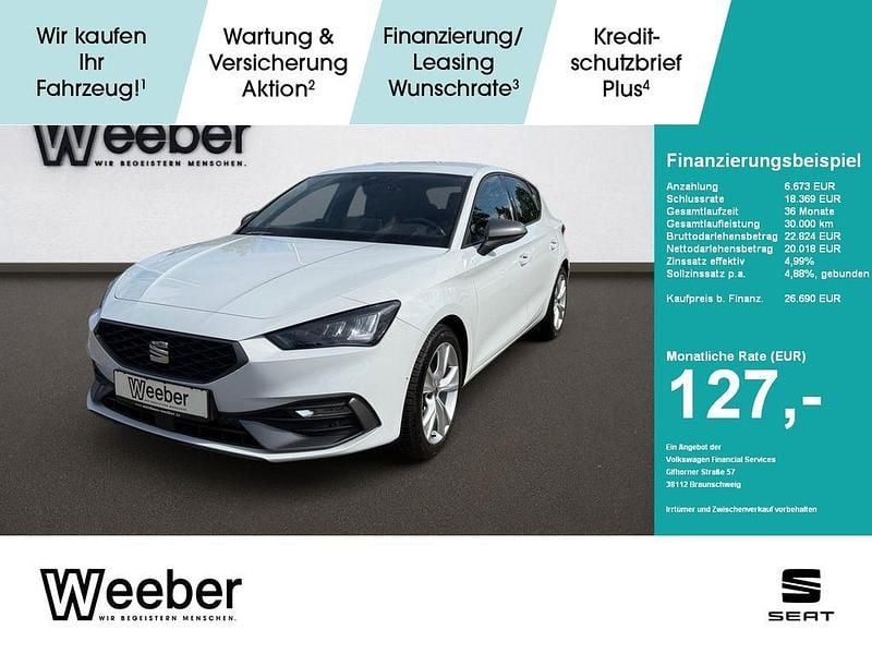Weiß Gebraucht 2025 Seat Leon FR Limousine | 26.690 € (Guter Preis) - Bild 1/4