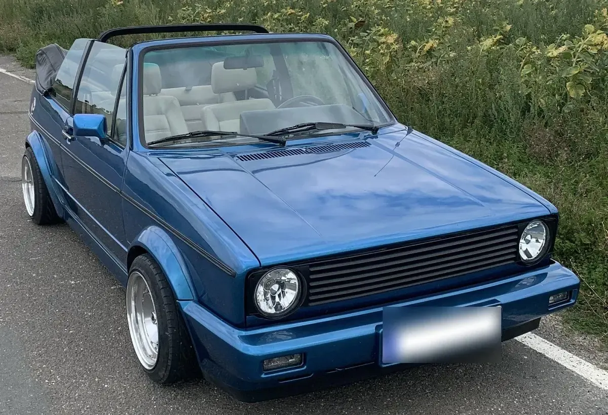 Gebraucht VW Golf Cabriolet Karmann 98 PS (72 kW) 1991 Blau Cabrio