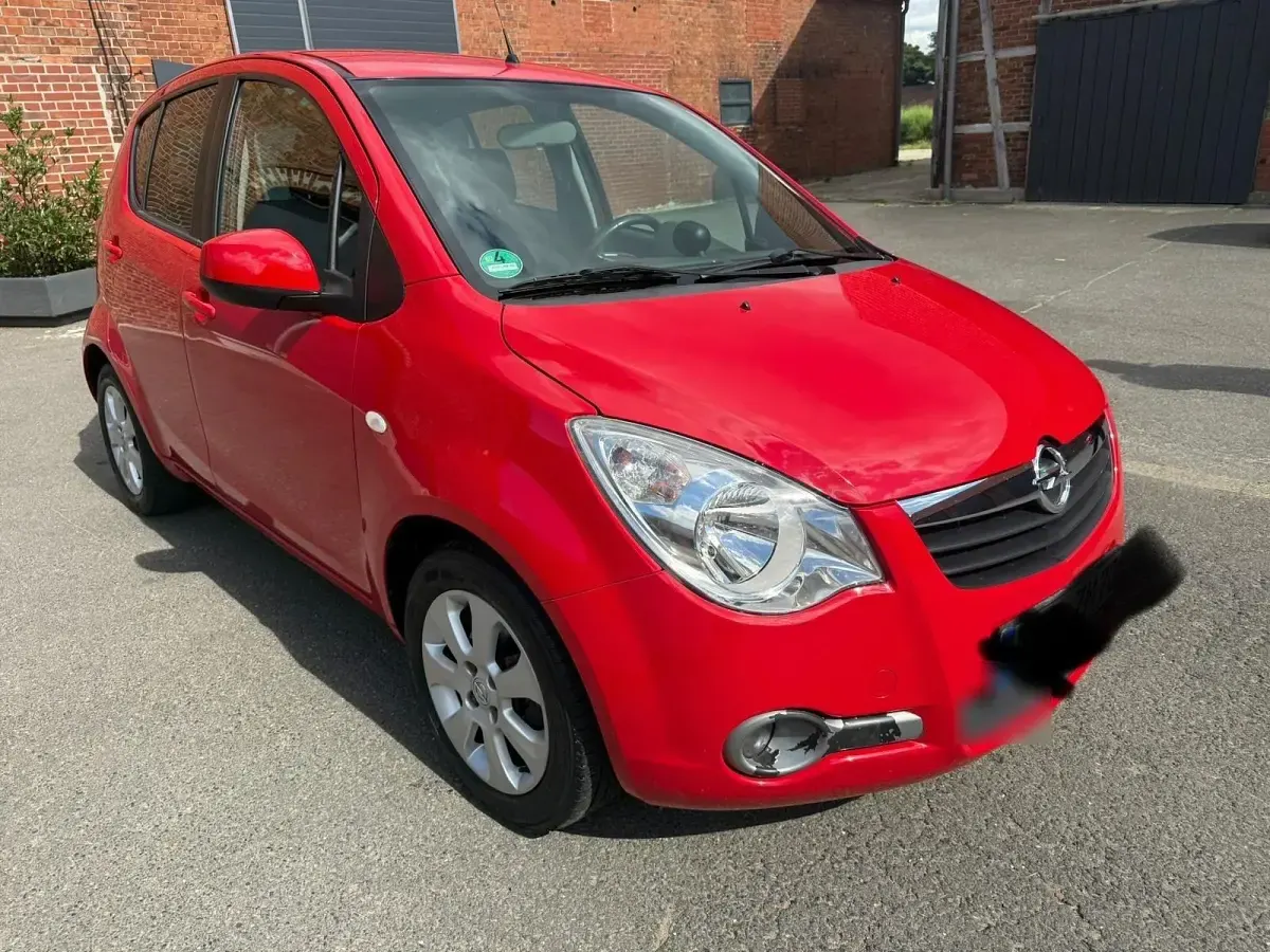 Gebraucht Opel Agila 2008 Rot Kleinwagen