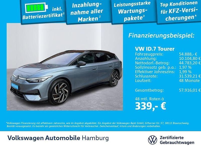 Gebraucht VW ID.7 Pro 210 kW (286 PS) 2025 Blau Kombi