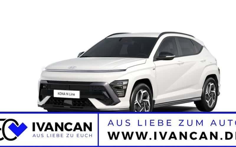 Atlas white Neu 2025 Hyundai Kona N Line SUV | 30.590 € (Guter Preis) - Bild 1/4