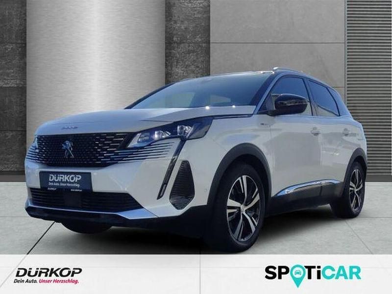 Lack weiss perlglänzend/metall Gebraucht 2021 Peugeot 3008 GT SUV | 22.260 € (Fairer Preis) - Bild 1/4