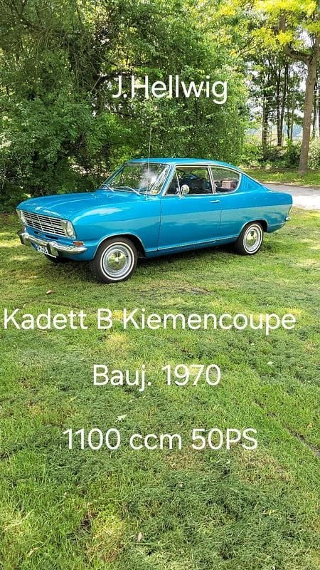 Blau Gebraucht 1970 Opel Kadett Coupé | 15.800 € - Bild 1/4