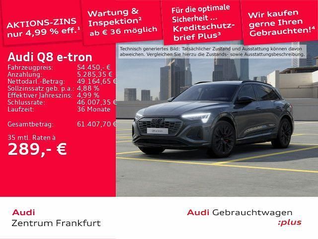 Chronosgrau metallic Gebraucht 2023 Audi Q8 e-tron S-Line SUV | 54.450 € (Guter Preis) - Bild 1/3