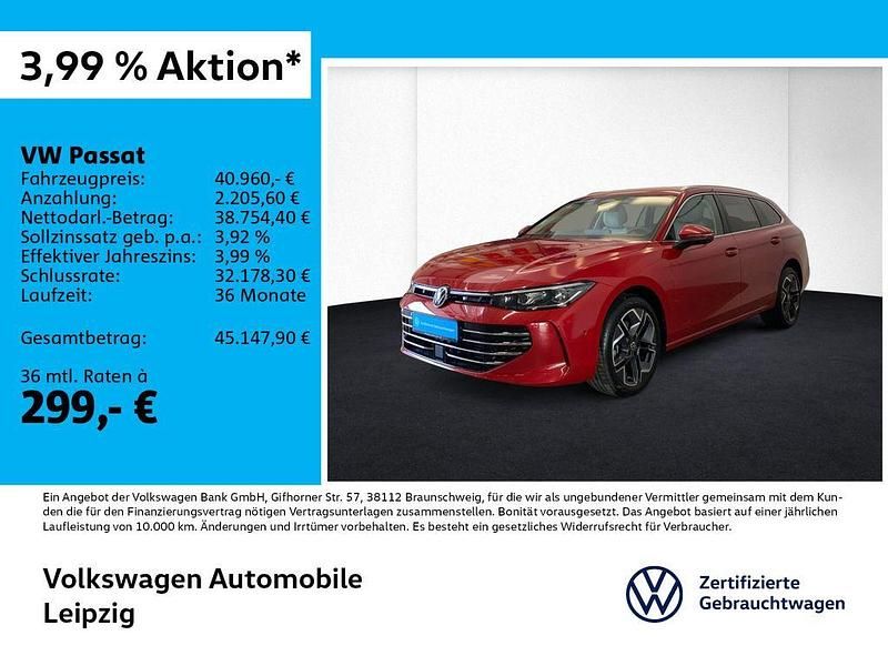 Rot Gebraucht 2025 VW Passat Elegance Limousine | 40.960 € (Superpreis) - Bild 1/3