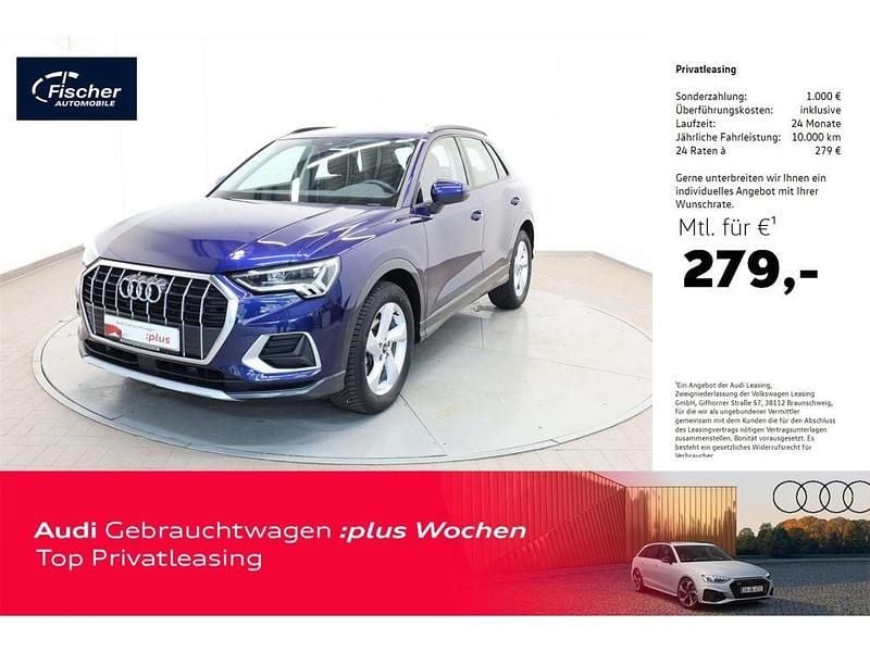 Blau Gebraucht 2024 Audi Q3 Advanced SUV | 35.440 € (Guter Preis) - Bild 1/4