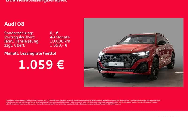 Rot Neu 2025 Audi Q8 Ambiente SUV | 122.746 € - Bild 1/4