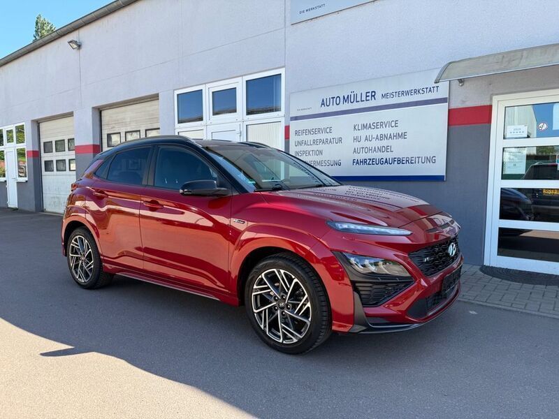 Rot Gebraucht 2022 Hyundai Kona N Line SUV | 19.600 € (Etwas zu teuer) - Bild 1/4
