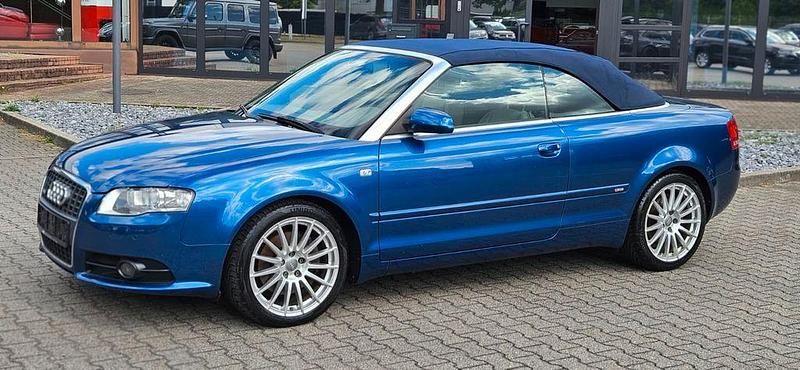 Blau Gebraucht 2008 Audi A4 Cabriolet S-Line Cabrio | 8.900 € (Fairer Preis) - Bild 1/4