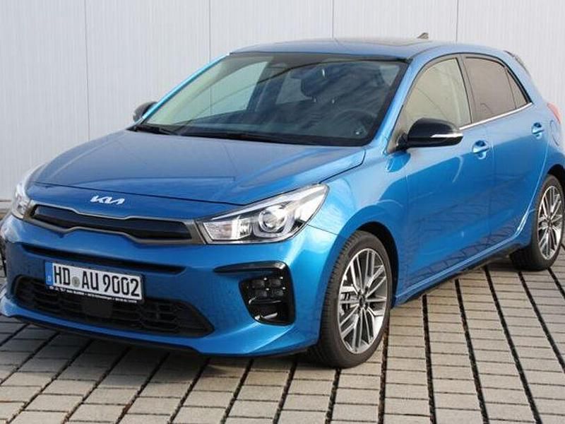 Blau Gebraucht 2023 Kia Rio GT-Line Limousine | 21.950 € (Teuer) - Bild 1/4