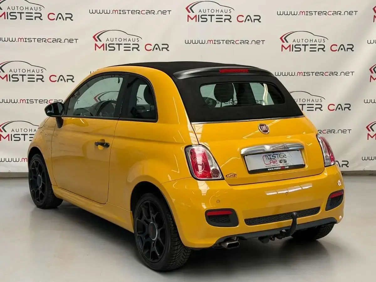 Gebraucht Fiat 500 105 PS (77 kW) 2014 Gelb Cabrio