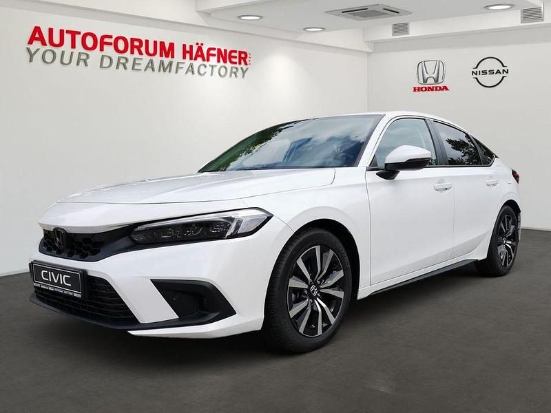 Weiß Gebraucht 2024 Honda Civic Elegance Limousine | 35.900 € (Fairer Preis) - Bild 1/4