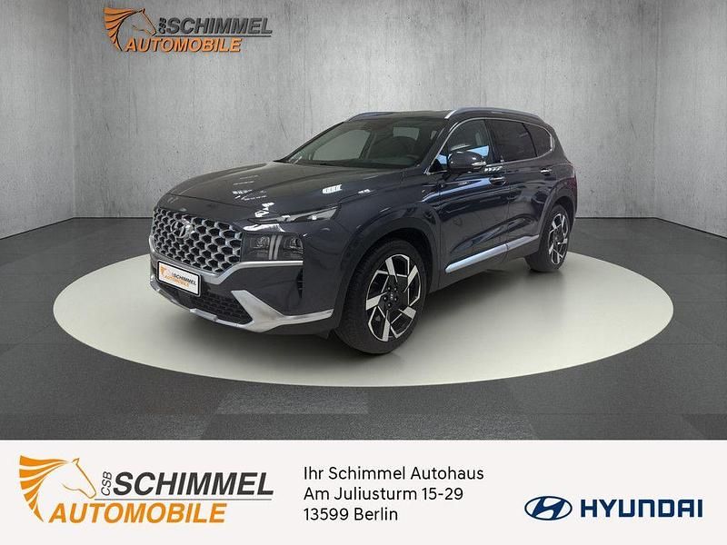 Blau Gebraucht 2021 Hyundai Santa Fe Prime SUV | 31.625 € (Fairer Preis) - Bild 1/4
