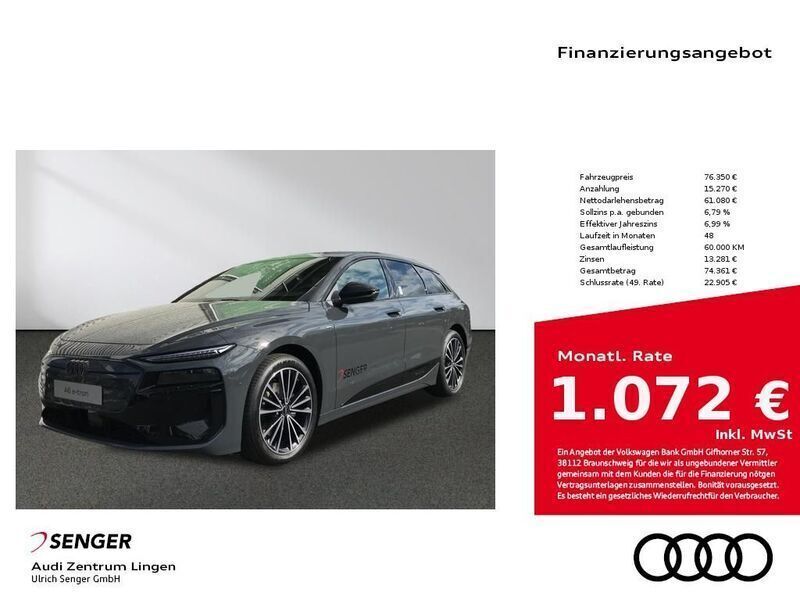 Grau Neu 2025 Audi A6 e-tron Sport Kombi | 76.350 € (Teuer) - Bild 1/4