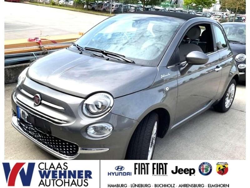 Pompei grau) (grau Gebraucht 2021 Fiat 500C Dolcevita Cabrio | 13.490 € (Fairer Preis) - Bild 1/4