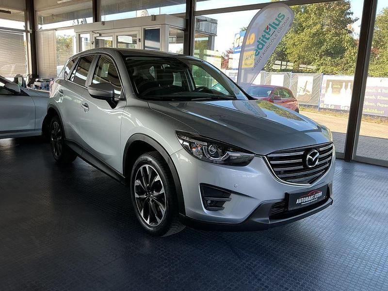 Diamantsilber metallic Gebraucht 2016 Mazda CX-5 Sports-Line SUV | 11.990 € (Fairer Preis) - Bild 1/4