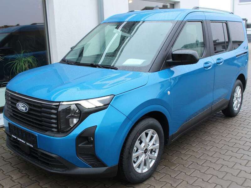 Digital aqua blue Neu 2025 Ford Tourneo Courier Titanium Van / Kleinbus | 28.790 € (Fairer Preis) - Bild 1/4