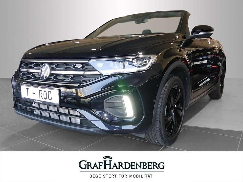 Deep black perleffekt schwarz Gebraucht 2025 VW T-Roc Cabriolet R-line Cabrio | 42.840 € (Teuer) - Bild 1/4