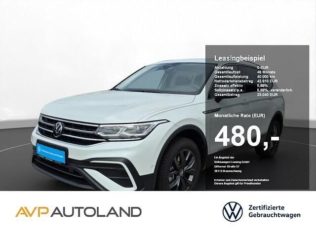 Oryxweiss perlmutteffekt Gebraucht 2024 VW Tiguan Allspace Move SUV | 42.810 € (Fairer Preis) - Bild 1/4
