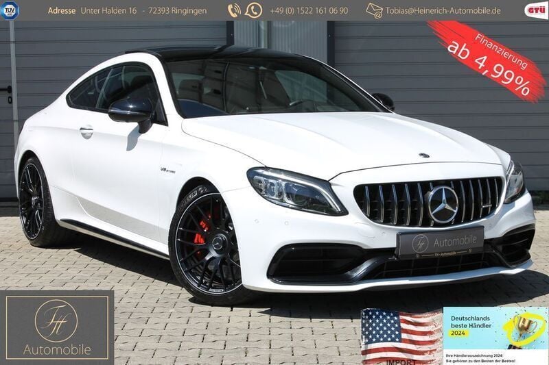 Polarweiss unilack Gebraucht 2019 Mercedes C63S AMG AMG Coupé | 60.999 € (Superpreis) - Bild 1/4