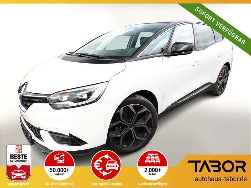 Weiß (weiss 369 + schwarz gne) Gebraucht 2023 Renault Grand Scénic IV Techno Van / Kleinbus | 23.488 € (Guter Preis) - Bild 1/4