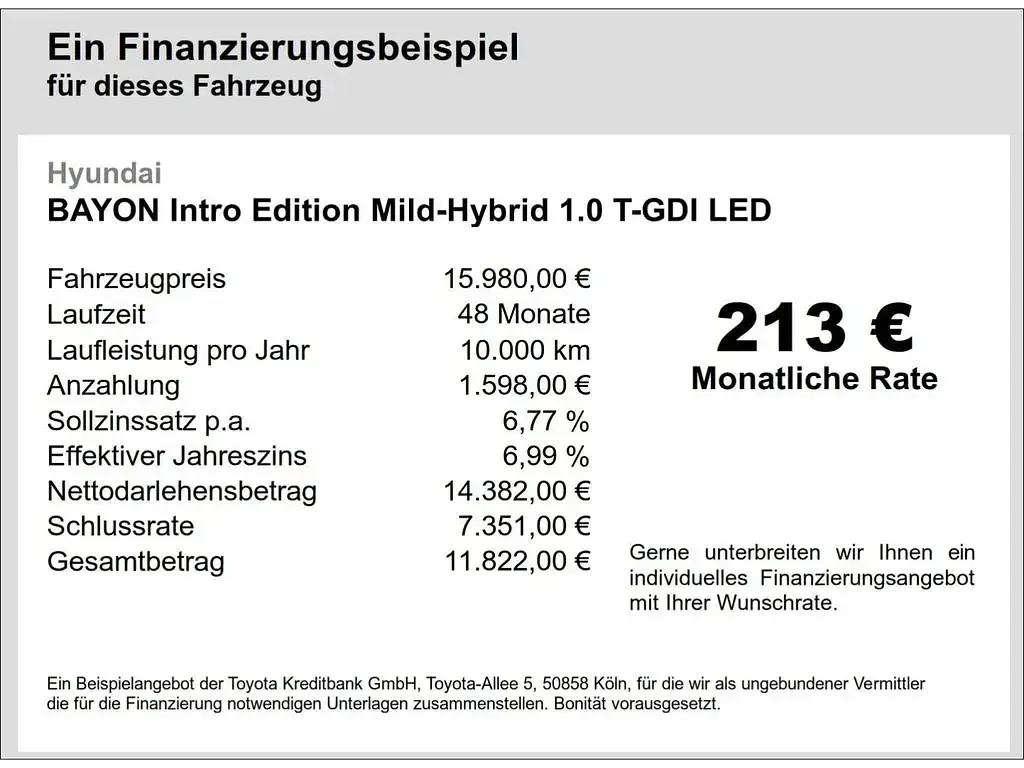 Gebraucht Hyundai Bayon Intro Edition 101 PS (74 kW) 2021 Weiss SUV